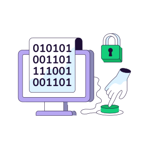 Secure Binary File, Document, Doc, Archive, Secure Binary Data icon