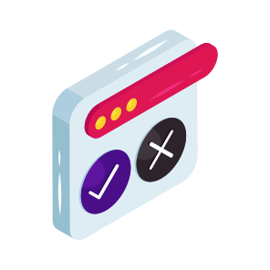 Choose Website, Web Selection, Right Website, Select Webpage, Online Selection icon