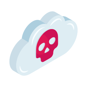 Cloud Hacking, Cloud Technology, Cloud Computing, Cloud Danger, Cybercrime icon