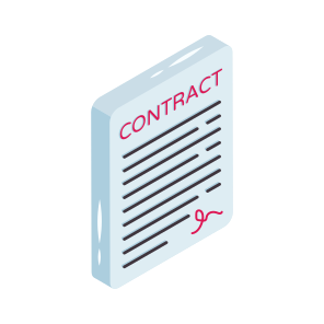 Contract Paper, Agreement, Deal, Signature, Document icon