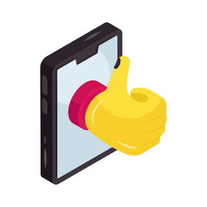 Customer Rating, Customer Review, Thumbs Up, Mobile Feedback, Customer Response icon