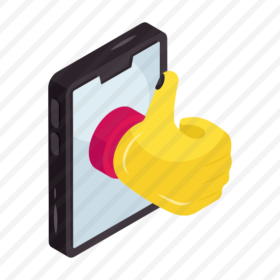 Customer Rating, Customer Review, Thumbs Up, Mobile Feedback, Customer Response preview