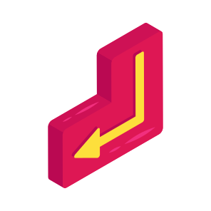 Download, Navigation Arrow, Arrowhead, Turn Back Arrow, Directional Arrow icon