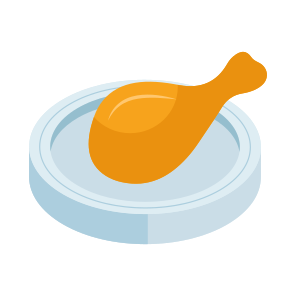 Drumstick, Chicken Piece, Leg Piece, Spicy Food, Edible icon