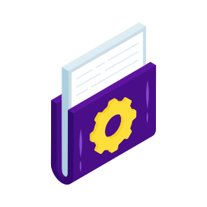Folder Setting, Document, Doc, Archive, Binder icon