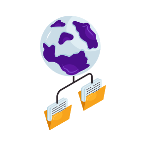 Global Folders, Documents, Docs, Global Binders, Global Data icon