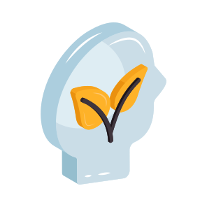Green Thinking, Eco Mind, Eco Brain, Ecologist, Mind Relaxation icon