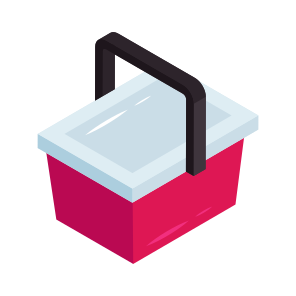 Basket, Bucket, Container, Hamper, Picnic Basket icon