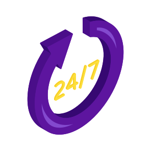 Customer Support, Hr, Round The Clock, Hr Service, Hr Support, Clockwise icon
