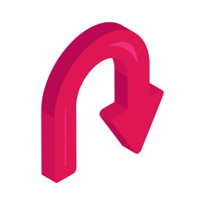 Directional Arrow, Navigational Arrow, Arrowhead, Pointing Arrow, Turn Down Arrow icon