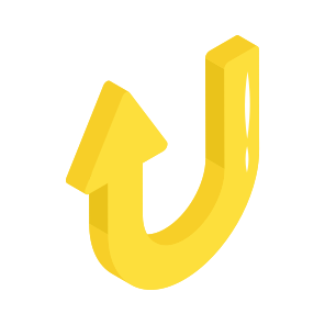 Directional Arrow, Navigational Arrow, Arrowhead, Pointing Arrow, Turn Upward Arrow icon