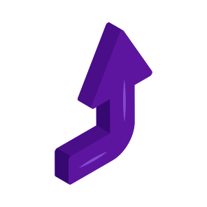 Directional Arrow,turn Upward Arrow, Navigational Arrow, Arrowhead, Pointing Arrow, icon