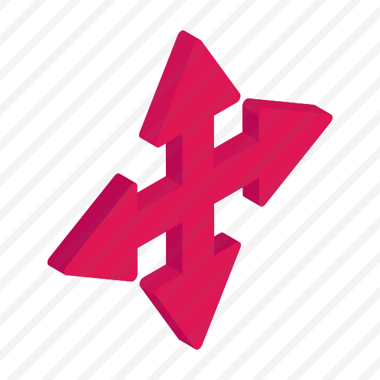 Directional Arrows, Navigational Arrows, Arrowheads, Pointing Arrows, Four Direction Arrows preview