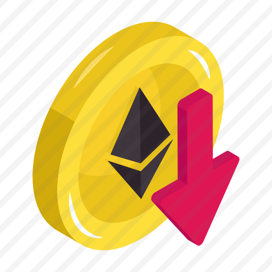 Ethereum Value Down, Ethereum Coin, Crypto, Eth, Digital Currency preview