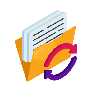 Folder Update, Document, Doc, Archive, Binder icon