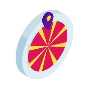 Fortune Wheel, Lucky Wheel, Lottery, Roulette, Gambling Wheel, icon
