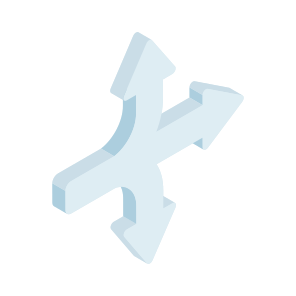 Four Direction Arrows, Directional Arrows, Navigational Arrows, Arrowheads, Pointing Arrows, icon