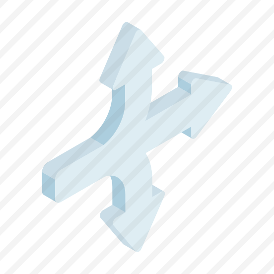 Four Direction Arrows, Directional Arrows, Navigational Arrows, Arrowheads, Pointing Arrows, preview
