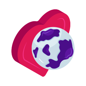 Global Love, Planet Love, Earth Love, Favorite Planet, Universe Love icon