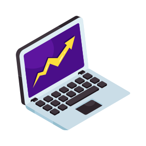 Growth Chart, Growth Graph, Online Data Analytics, Statistics, Infographic, icon