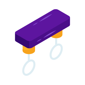 Gymnastic Rings, Gym Equipment, Gym Instrument, Gym Tool, Olympic Rings icon
