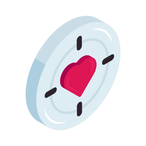 Heart Target, Love Target, Romance, Affection, Adorable icon