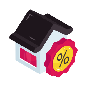 Home Discount, House Discount, Property Discount, Estate Discount, Building Discount icon