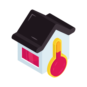 Home Temperature, House Temperature, Homestead, Residence, Accomodation icon