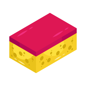 Kitchen Sponge, Scrounge, Kitchen Accessory, Cleaning Accessory, Cleaning Tool, icon