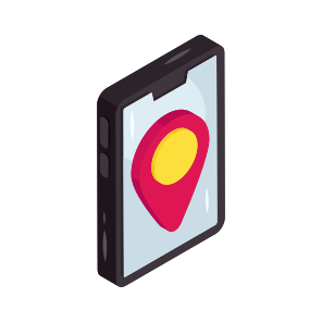 Mobile Map, Mobile Location, Mobile Direction, Gps, Navigation, icon