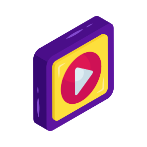 Online Media, Online Video, Video Streaming, Play Video, Multimedia icon