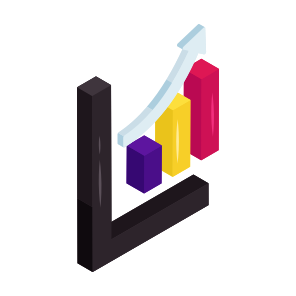 Progress Chart, Data Analytics, Infographic, Statistics, Growth Chart icon