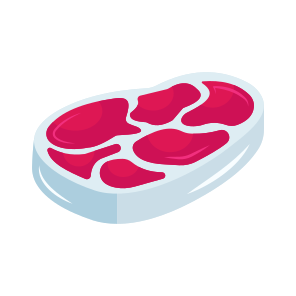 Steak, Beef, Meat, Food, Edible icon