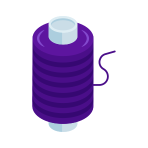 Thread Spool, Thread Wool, Sewing, Crafting, Needle Thread icon