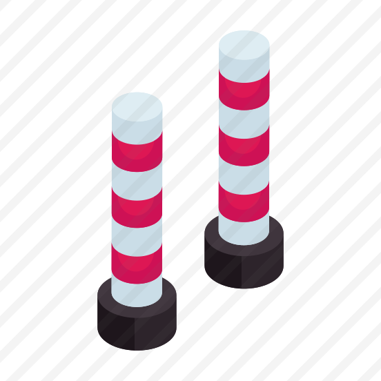 Traffic Poles, Picket, Barrier, Barricade, Hurdle, Blockade preview