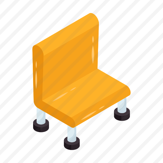 Wooden Chair, Seat, Sitting, Armless Chair, Furniture preview