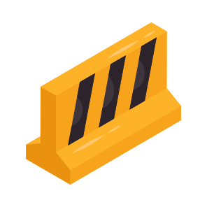 Blockade, Road Barrier, Barricade, Hurdle, Road Block, icon
