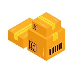 Cartons, Packages, Parcels, Boxes, Logistic Delivery icon
