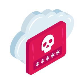 Cloud Hacking, Cloud Technology, Cloud Computing, Cybercrime, Cyber Attack, icon