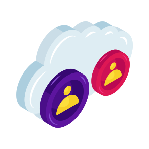 Cloud User, Cloud Account, Cloud Technology, Cloud Computing, Cloud Profile, icon