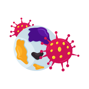 Coronavirus Pandemic, Corona, Global Virus, Microorganism, Virus icon