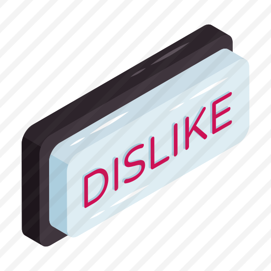 Dislike Button, Dislike Label, Dislike Sign, Dislike Symbol, Dislike Option preview