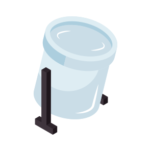Dustbin, Wastebin, Dustbin, Garbage Can, Trash Bin icon