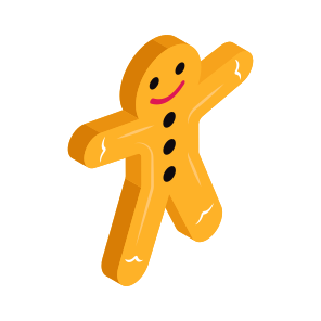 Gingerbread, Cookie, Snack, Edible, Baked Item icon