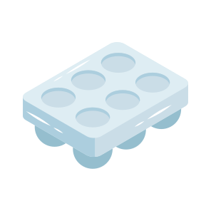 Ice Cube Tray, Plastic Tray, Ice Cube Container, Kitchenware, Utensil, icon