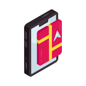 Mobile Map, Location, Direction, Gps, Navigation, icon