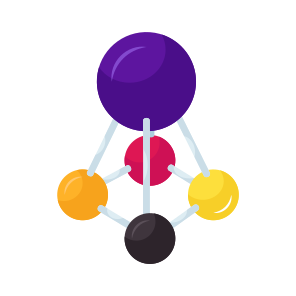 Molecule, Bonding, Chemical Structure, Topology, Mesh Network icon