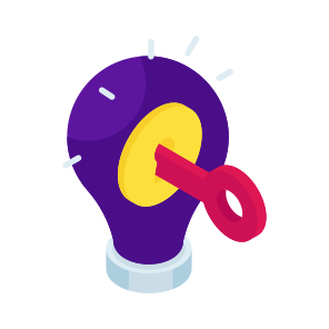 Key Idea, Innovation, Bright Idea, Big Idea, Idea Solution icon