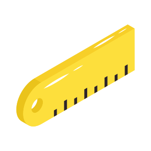 Measurement Scale, Inches, Geometric Scale, Centimeter, Ruler icon