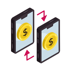 Mobile Money Transfer, Mobile Investment, Online Money, Online Cash, Online Economy icon